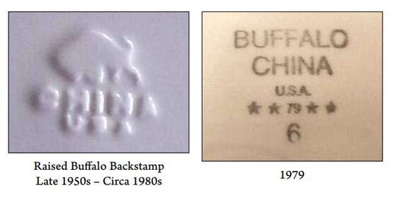 Rare Vintage Buffalo China USA Restaurantware/buffalo China
