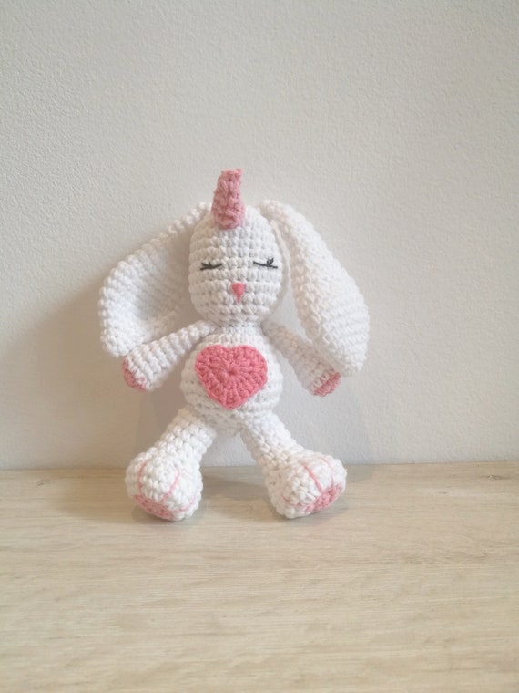 unicorn bunny plush