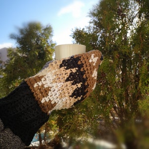 Bernie Sanders MITTENS crochet pattern, Gloves PDF instructions, Men size L, 2 sides gloves image 7