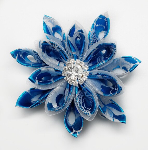 blue brooch