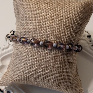 Purple Teardrop Bracelet