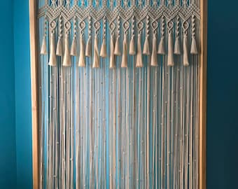 Extra Large Macrame Curtain, Boho Wedding Backdrop, Handmade Cotton