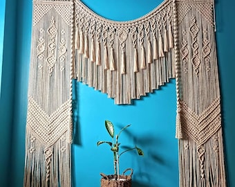 Extra Large Macrame Wedding Backdrop, Boho Room Divider