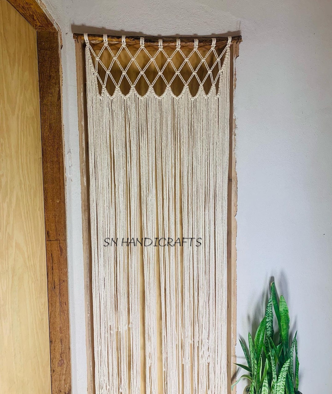 Luxury Macrame / Macramé Wall Curtain / Macrame Boudoir Decor/ Macrame