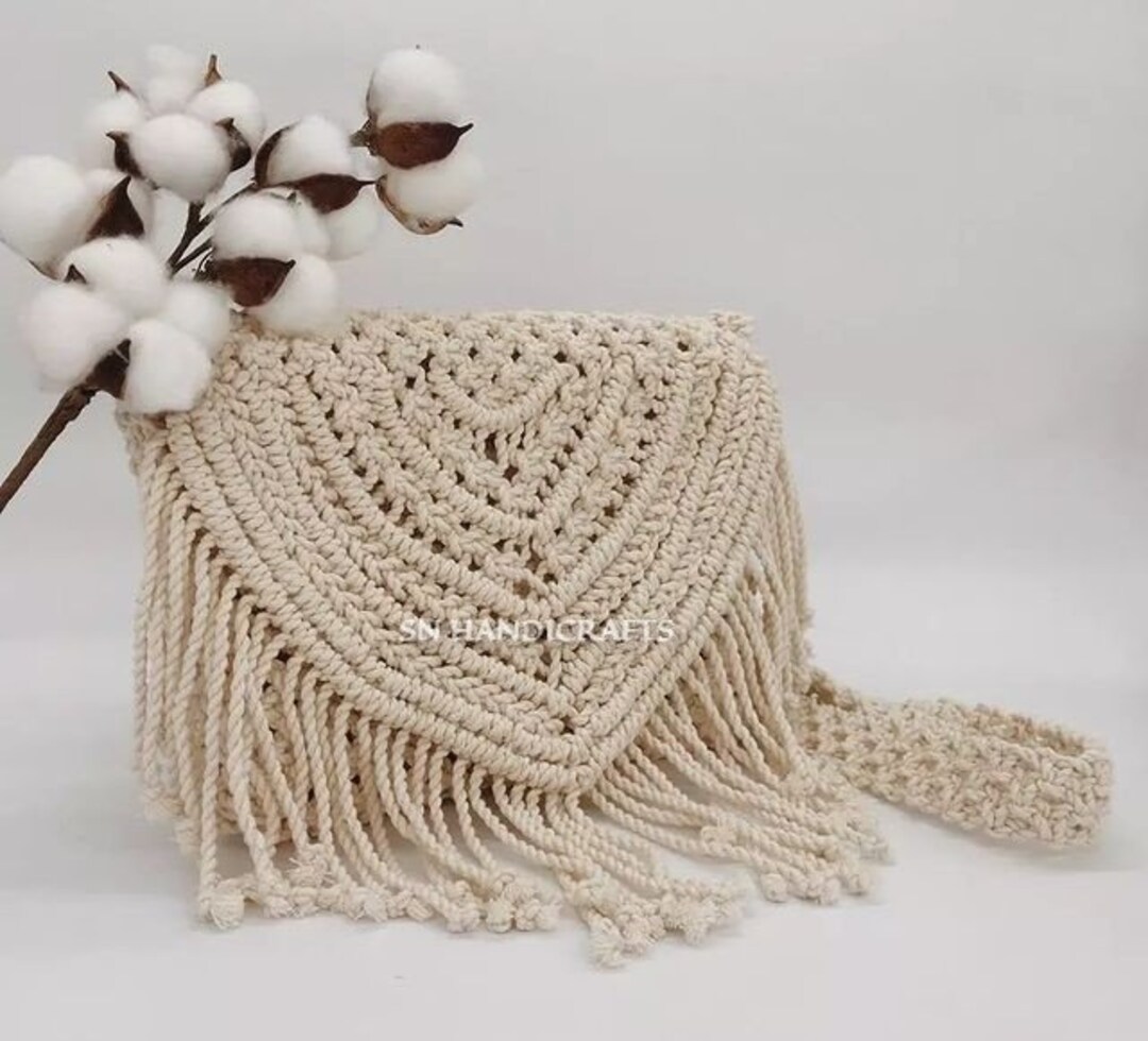 Macrame fringe best sale bag