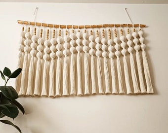 Colgante de Tierra, Tapestry for Boho Home Decor, Over the Bed Decor, Macrame Headboard  Bohemian Accent Macrame Ball , macrame boda