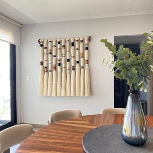 Tonos de Oaxaca /decoración de pared boho /tapiz estilo Caralarga/ arte textil hecho a mano // Lomas 壁掛け