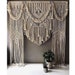 Handmade Macrame Large Curtain Bohemian Decoration Wall Arch Backdrop Wedding Wall Hanging 