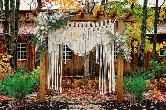Macrame 2024 wedding backdrop