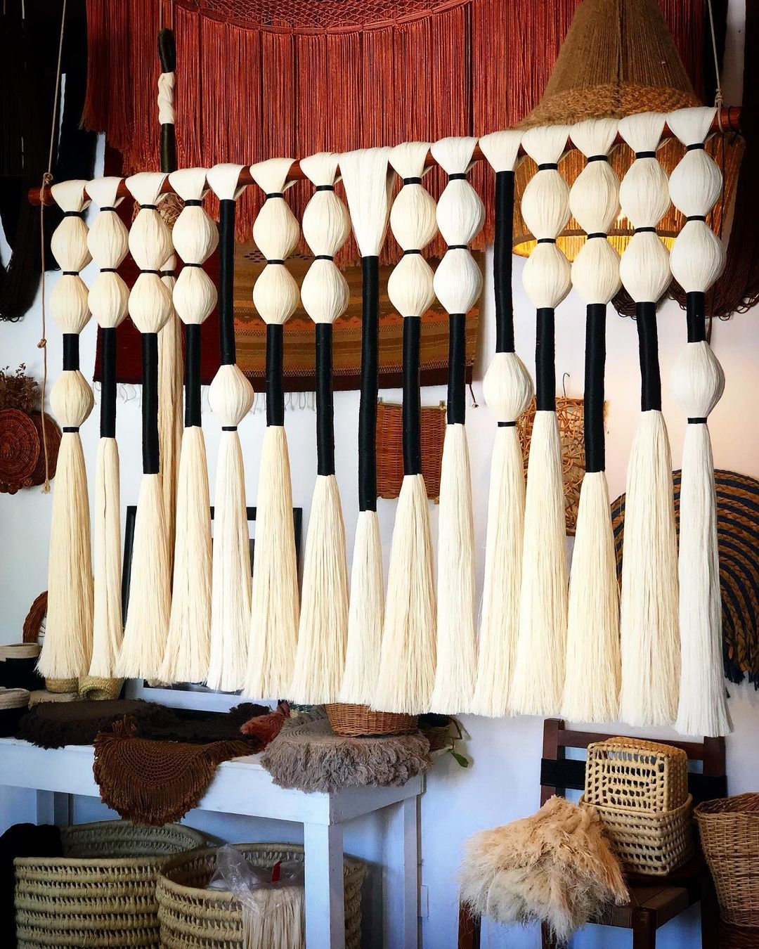 Bohemian Art // Interior Decor // Wall Hanging // Wall Decor Etsy