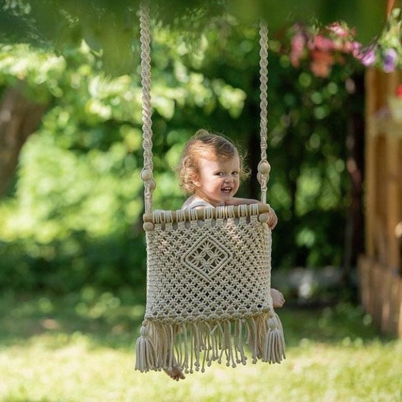 Handmade Swingbaby Swing Chairtoddler Swingindoor Etsy