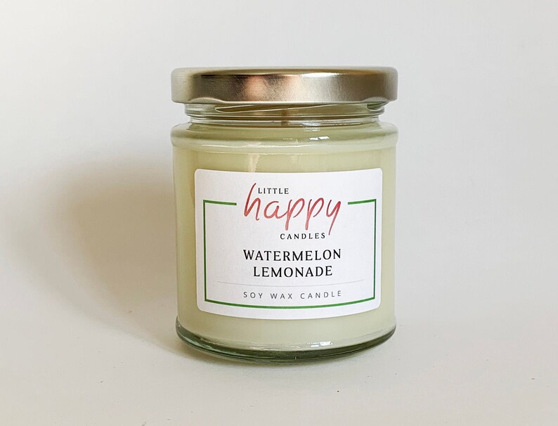 Watermelon Lemonade Soy Wax Candle image 1