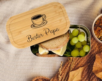 Papa Geschenk, Brotdose, Brotdose Personalisiert, Geschenk für Papa, Brotdose, Kaffee Tasse,  Geschenk, Geschenke für Papa