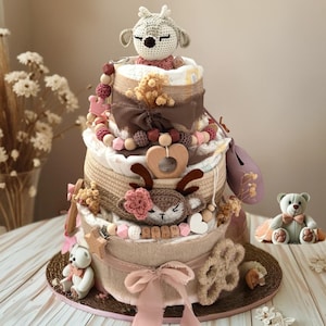 Windeltorte Mädchen, windeltorte, Personalisierte Windeltorte, Windeltorte