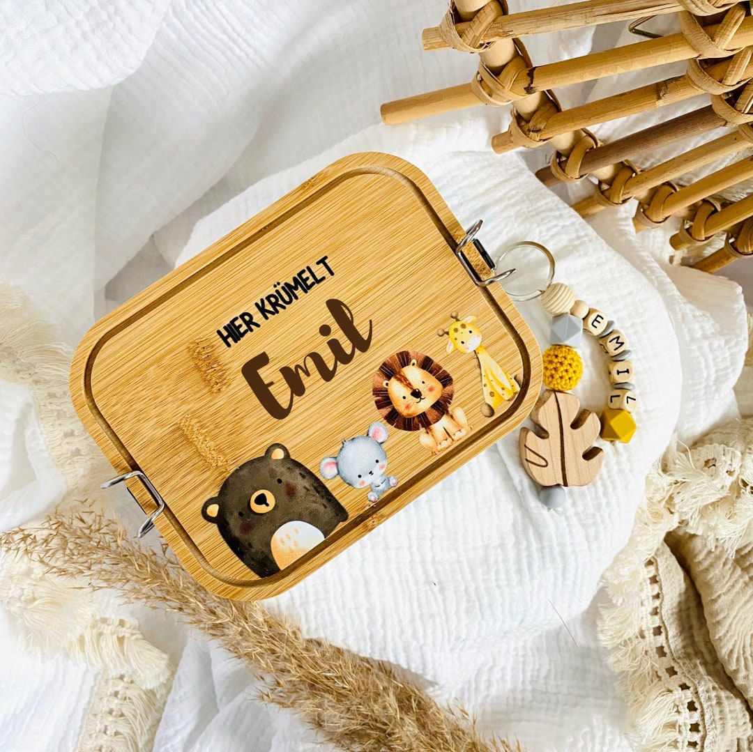  Kinder Brotdose Personalisiert, Brotdose Kinder, Lunchbox Mit Namen Motiv 