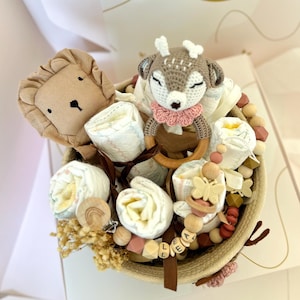 Baby, Windeltorte Mädchen, Babygeschnke, Babygeschenk Geburt, Kids and baby, Lulismade, Windeltorte für Mädchen