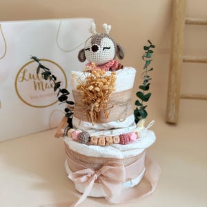 Mädchen, Geburt, Babyshower, Rosa, Naturfarben