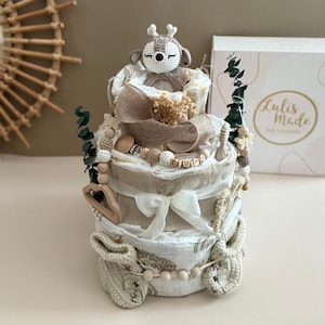 Diaper cake girl gift baby birth