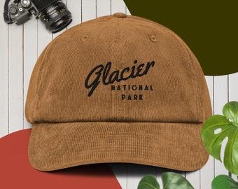 Glacier National Park Corduroy dad hat | hiking camping national park vanlife granola girl outdoorsy adventure mountain backpack road trip