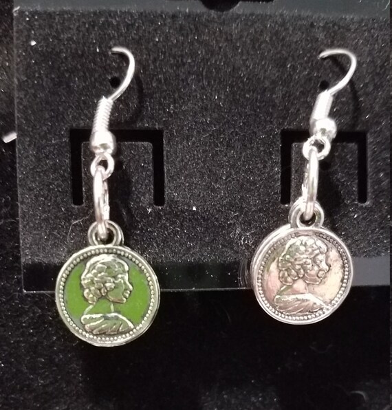 A PAIR OF TIBETAN SILVER DRAGONFLY EARRINGS WITH 925 SOLID SILVER HOOKS NEW..