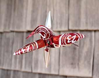 Wind Spinner Whirligig Whirlygig Kinetic Art Recycled Home Garden Decor Dr. Pepper Can - Fun Gift!