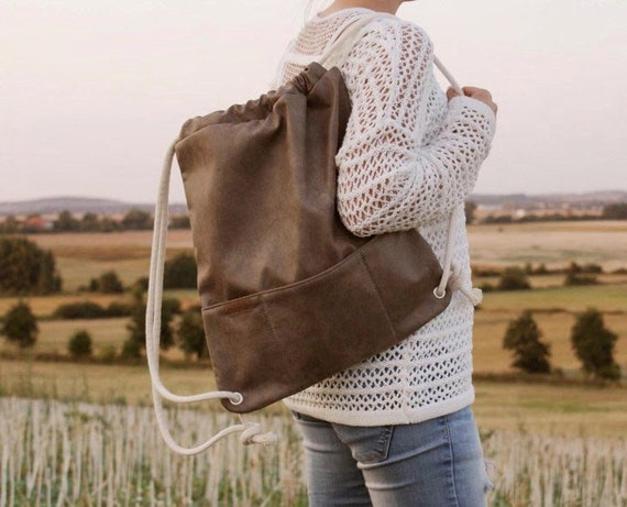 etsy vegan backpack