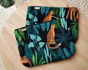 Sachet / cosmetic bag / beauty bag / vegan bag / vegan / print / jungle bag / exotic sachet / ethical sachet