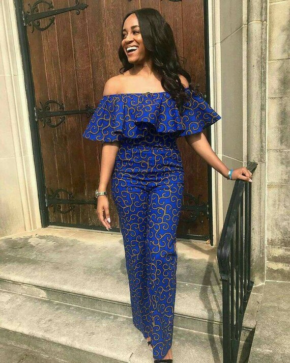 jumpsuit with african print