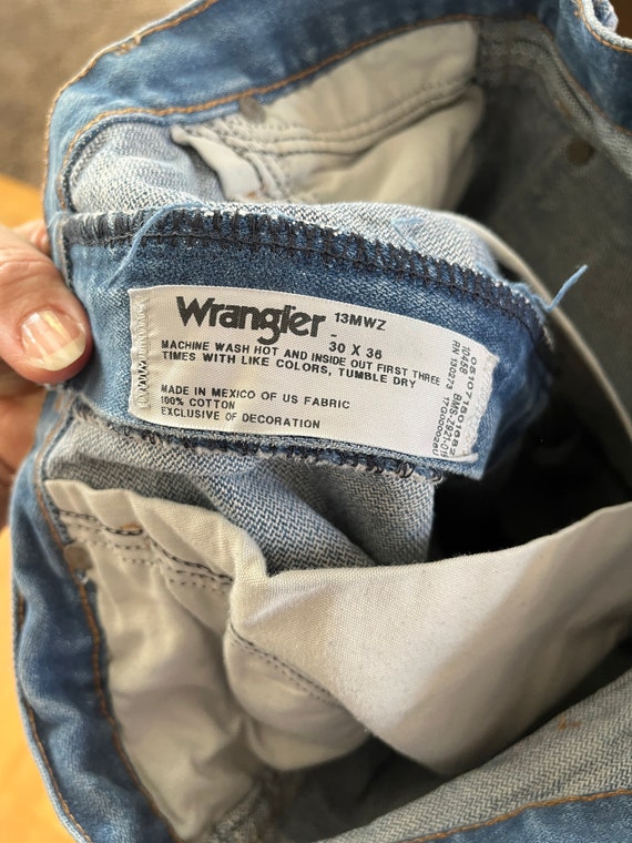 1970's to 1980's Wrangler vintage jeans, naturall… - image 10