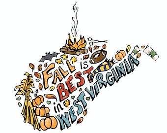 Fall is Best in West Virginia promt