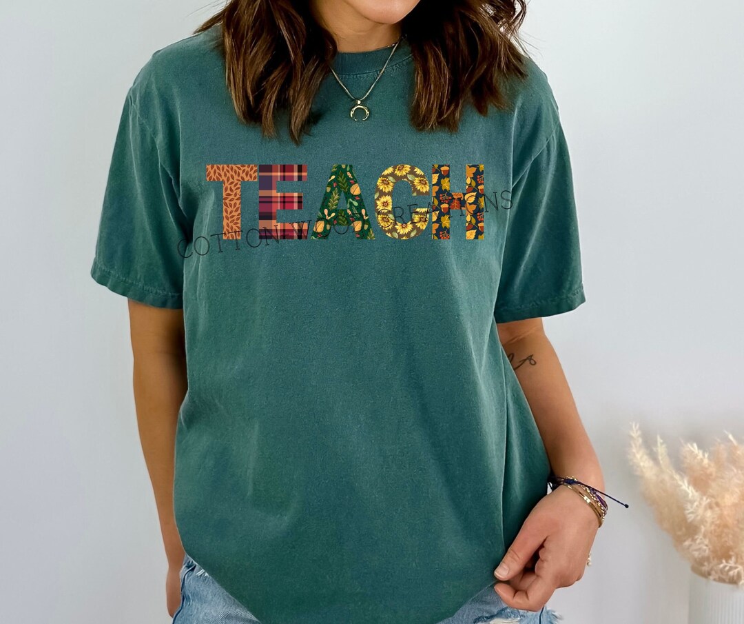 Te Ching Pattern Fall Teacher Pattern Print - PNG JPEG Digital Download Only - Etsy