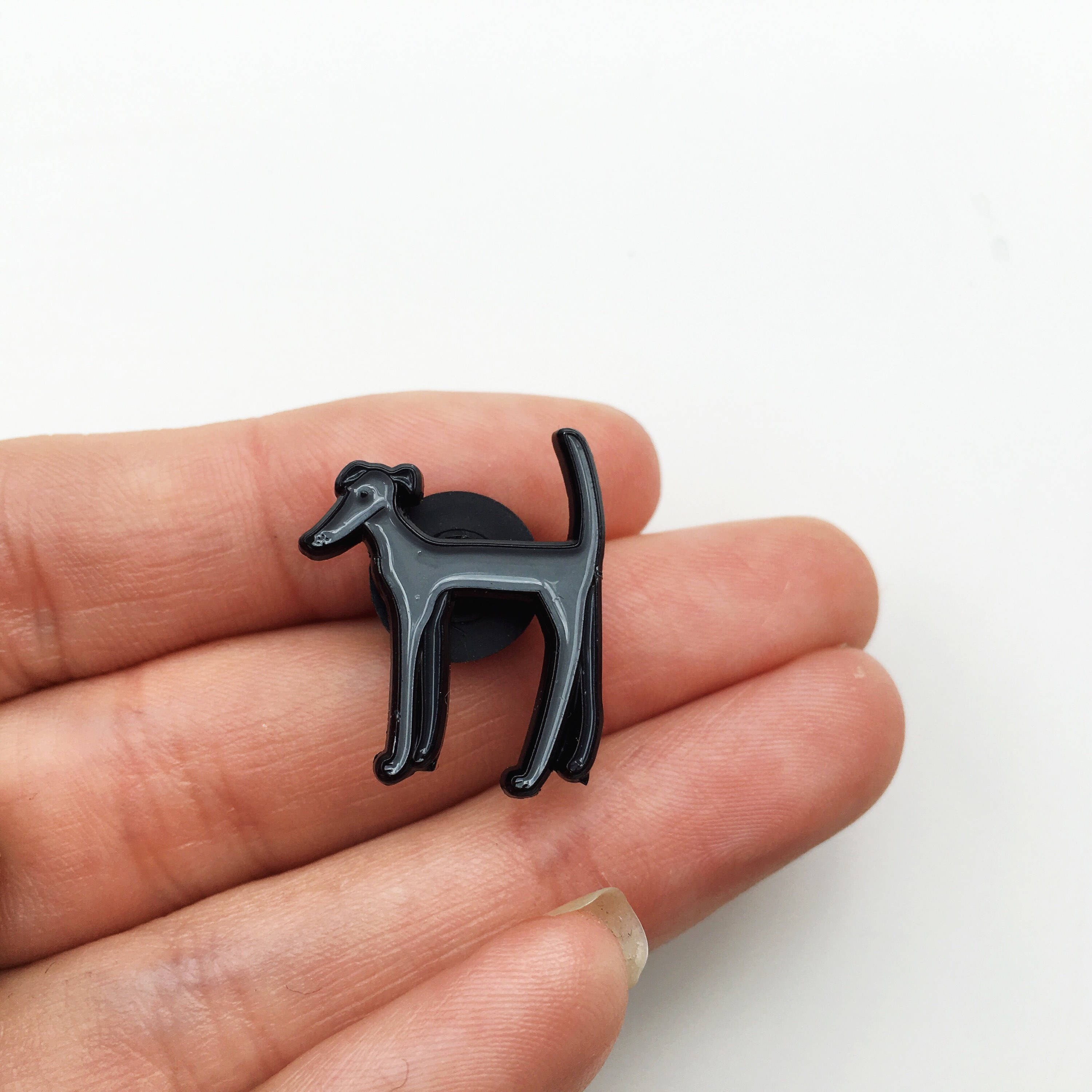 Dog enamel pin dog pin dog badge dog pin badge greyhound | Etsy