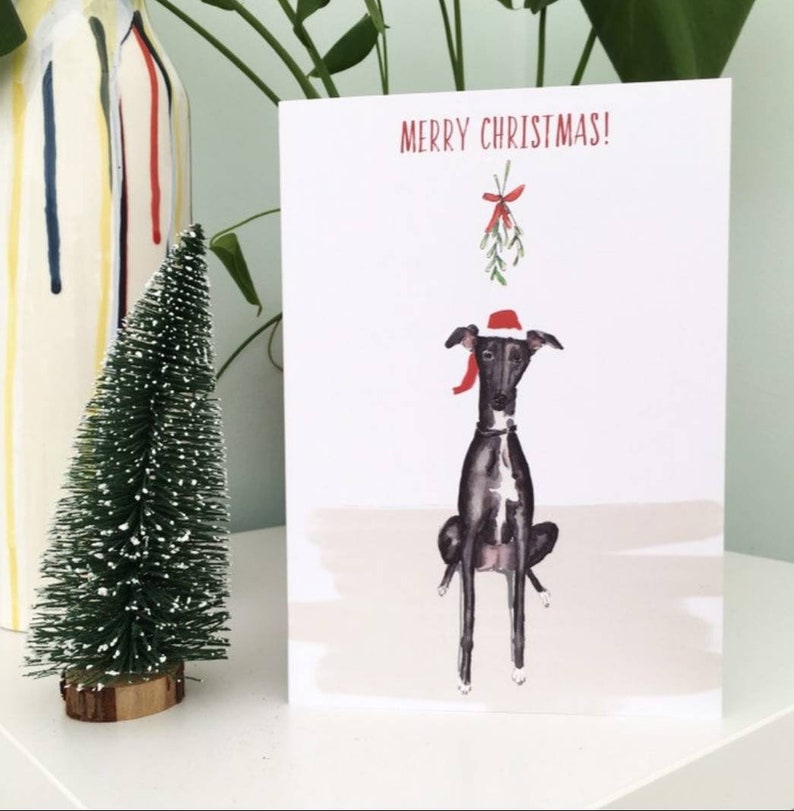 A5 PACKS of cards Greyhound christmas card dog birthday Etsy