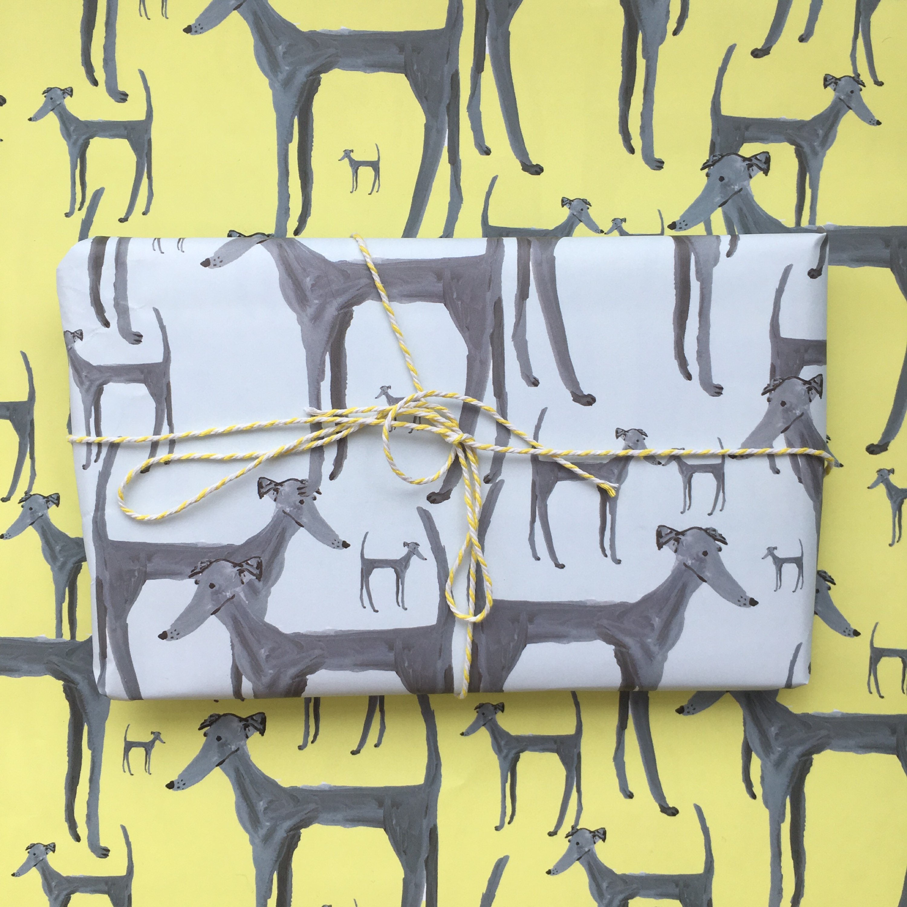 Dog wrapping paper greyhound wrapping paper dog gift wrap Etsy