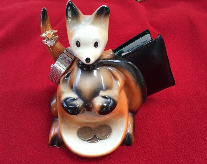 1956 Mccoy Ceramic Boxing Kangaroo Mens Valet/caddypulp Fiction/bruce