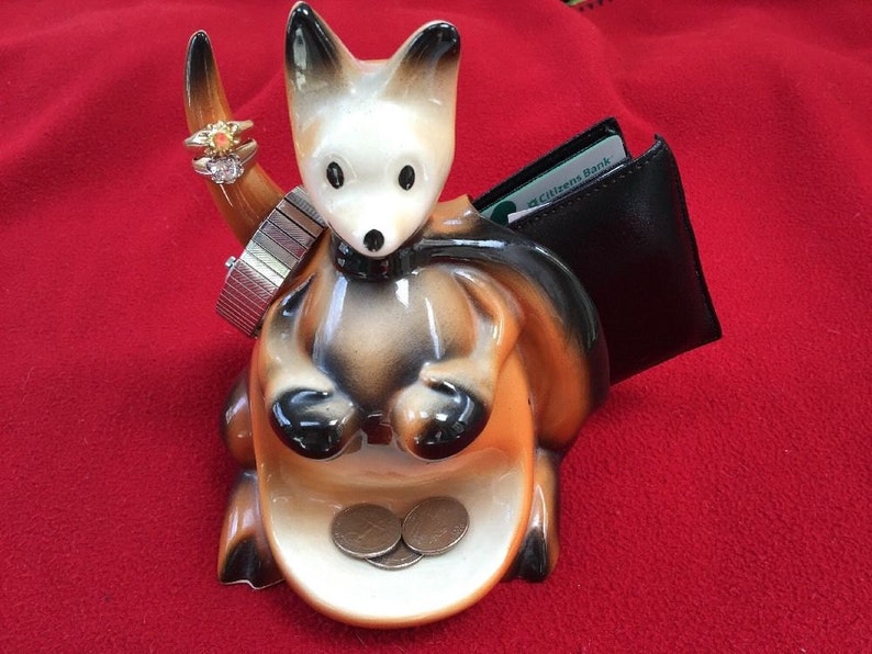 1956 McCoy Ceramic Boxing Kangaroo Mens Valet/CaddyPulp Etsy