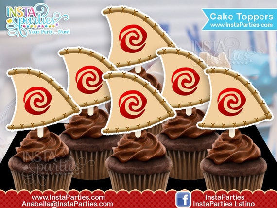 Moana Cupcake Toppers Sailboat Boats Cup Cake s Labels Etsy Moana Cupcake Toppers Sailboat Boats Cup Cake s Labels Etsy