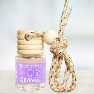 Crystal Car Diffuser: Clear Quartz, White Tea Scent