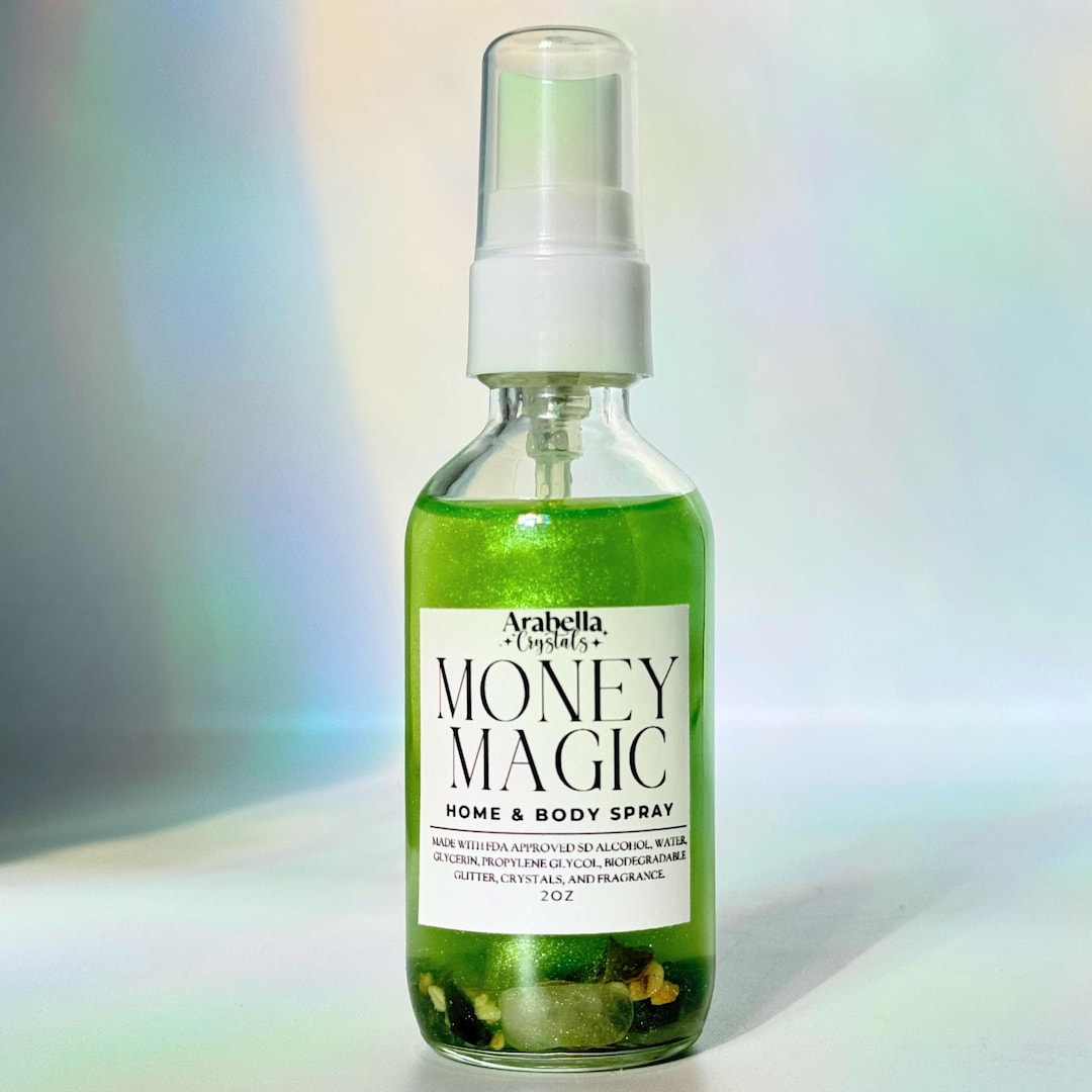 Money Magic Scented Home and Body Mist With Eco-friendly Glitter ...