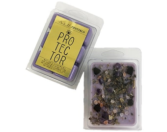 PROTECTOR Wax Melt / White Sage & Lavender Crystal Wax Melt / Herbal Wax Melt / White Sage Wax Melt / Lavender Wax Melt