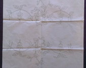 Fuchsia Runner Ends - Silver Ink Deighton 39 s S3562 Vintage Embroidery Transfer