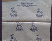 Crinoline Lady Motifs - Briggs Transfer 13731 - Vintage Embroidery Iron On Transfer Sheet