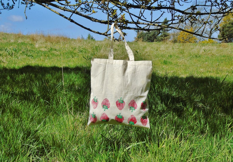- Ecofriendly Shopper 100/% Recycled Cotton Name on Bag Personalised Hand Printed Tote Bag Unique Useful Fathers Day Gift