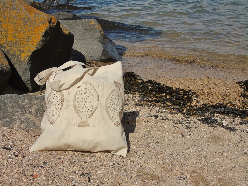 - Ecofriendly Shopper 100/% Recycled Cotton Name on Bag Personalised Hand Printed Tote Bag Unique Useful Fathers Day Gift
