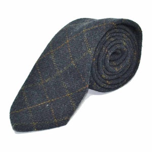 Heritage Check Navy Blue Tie