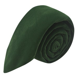 Dark Green Velvet Tie / Necktie