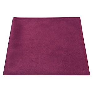 Plum Purple Suede Pocket Square / Handkerchief