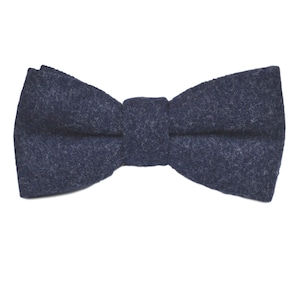 Navy Blau Donegal Tweed Fliege
