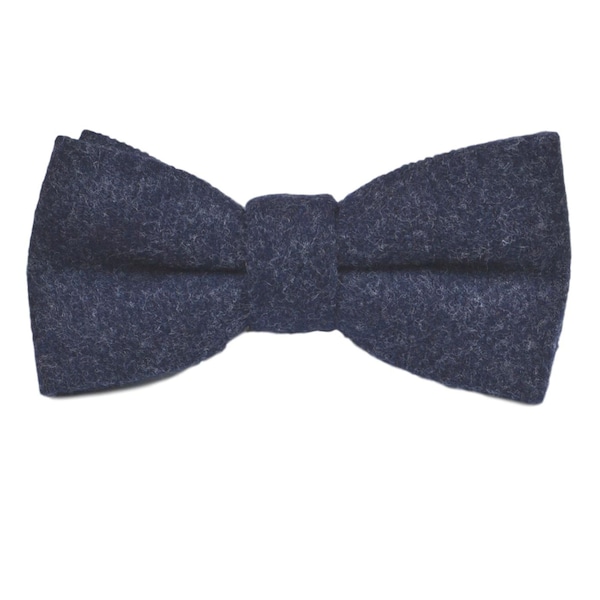 Navy Blue Donegal Tweed Bow Tie