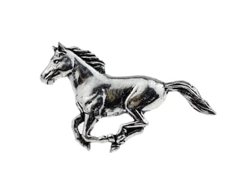 Running Horse Pewter Lapel Pin